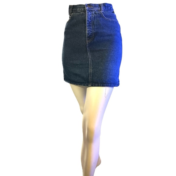 Vintage Calvin Klein Blue Denim Size 7 (S) Jean Skirt - Picture 1 of 4